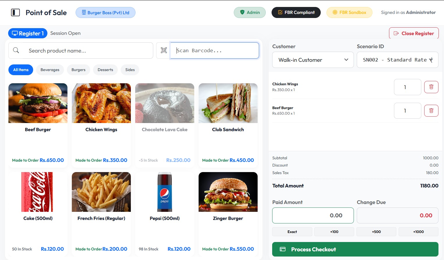 BasicSalesFBR POS